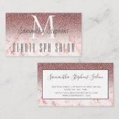 Girly Glamoureuze Pinkish Glittering Hair SPA Salo Visitekaartje (Voorkant / Achterkant)