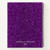 Girly Glitter Artist Sketchbook Notitieboek Notiti (Achterkant)