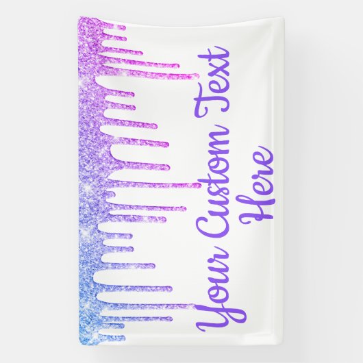 Girly Glitter Birthday Party Photo Booth Fun Prop Spandoek (Verticaal)