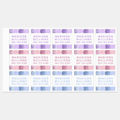 Girly Glitter Chic Modern Personalized Waterproof Labels (Vel)