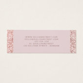 Girly Glitter Drip Earbelt Jewelry Display Kaart (Achterkant)