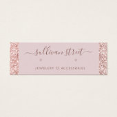 Girly Glitter Drip Earbelt Jewelry Display Kaart (Voorkant)