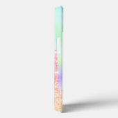 Girly Glitter Drips Ombre Tiara Holografisch Case-Mate iPhone Case (Achterkant / Rechts)