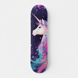 Girly Glitter Eenhoorn Regenboog Kleuren Persoonlijk Skateboard