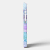 Girly Glitter Faux Holographic | Roze blauw Paars Case-Mate iPhone Case (Achterkant / Links)