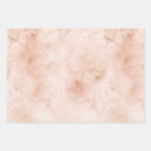 Girly Glitter Gold Peach-kleurenprinter Inpakpapier Vel (Voorkant 2)
