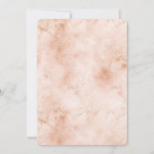 Girly Glitter Gold Peach-kleurenprinter Kaart (Achterkant)