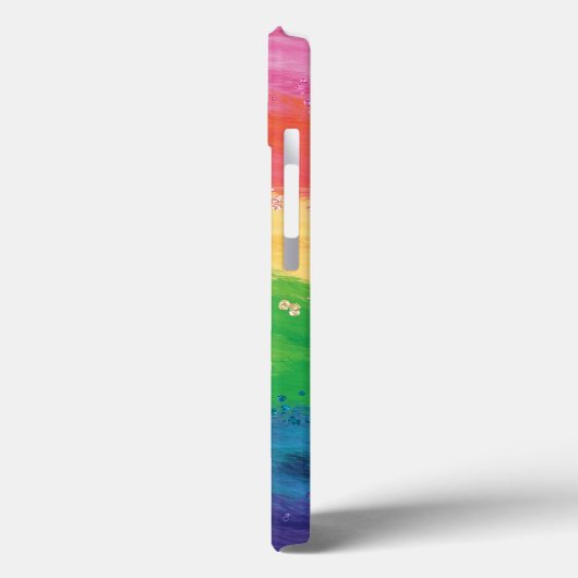 Girly Glitter Rainbow Case-Mate iPhone Case (Achterkant / Links)