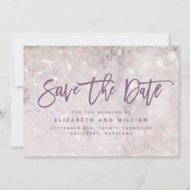 Girly glitter roze chic elegant roos goudbruiloft save the date