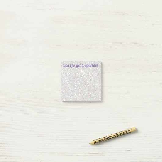 Girly Glitter Sparkle Post it Notes (Op bureau)