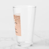 Girly glitter sprankeling moderne 21e verjaardag glas (Links)