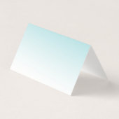 Girly Glitz Aqua Turquoise Glitter Kaart (Achterkant)