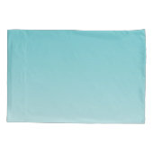 Girly Glitz Aqua Turquoise Glitter Unicorn Kussensloop (Achterkant)