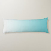 Girly Glitz Aqua Turquoise Glitter Unicorn Lichaamskussen (Achterkant)