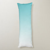 Girly Glitz Aqua Turquoise Glitter Unicorn Lichaamskussen (Achterkant (Verticaal))