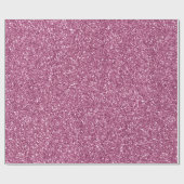 Girly Glitzy Pink Glitter Cadeaupapier (Vlak)