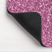 Girly Glitzy Pink Glitter Muismat (Hoek)