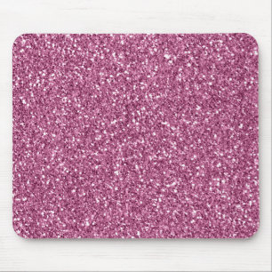 Girly Glitzy Pink Glitter Muismat