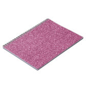 Girly Glitzy Pink Glitter Notitieboek (Linkerzijde)