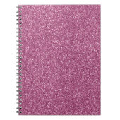 Girly Glitzy Pink Glitter Notitieboek (Voorkant)