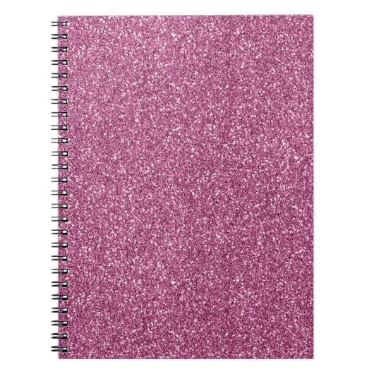 Girly Glitzy Pink Glitter Notitieboek (Voorkant)
