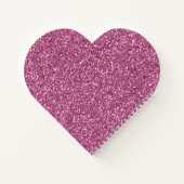 Girly Glitzy Pink Glitter Notitieboek (Achterkant)