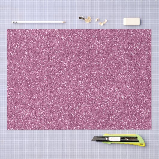 Girly Glitzy Pink Glitter Tissuepapier (Craft)