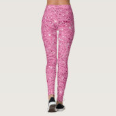 Girly Glitzy Roze Glitter Zebra Leggings (Achterkant)