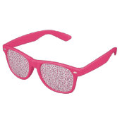 Girly Glitzy Roze Luipaard Print Retro Zonnebril (Gekanteld)
