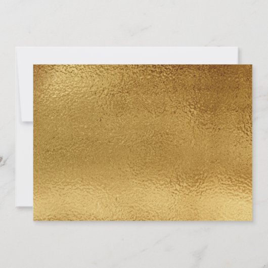 Girly Gold | glinsteren | Verrassingsfeest Verjaar Kaart (Achterkant)