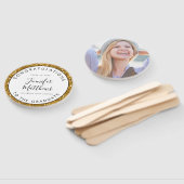 Girly Gold Glitter Afstuderen School Class Foto Handwaaier (Niet-gemonteerd)