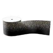  Girly Gold Glitter Stippen Illustratie Grosgrain Lint (Spoel)