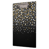  Girly Gold Glitter Stippen Illustratie Klembord (Links)