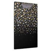  Girly Gold Glitter Stippen Illustratie Klembord (Rechts)