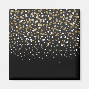 Girly Gold Glitter Stippen Illustratie Magneet