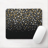  Girly Gold Glitter Stippen Illustratie Muismat (Met muis)