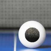 Girly Gold Glitter Stippen Illustratie Pingpongbal (Net)