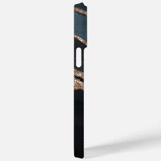 Girly Gold Glitter Stylish Chic Name Persoonlijk Case-Mate iPhone Case (Achterkant / Rechts)