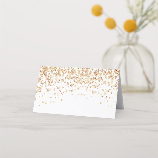 Girly Gold Glittery Luxury Monogram Beauty Salon Afsprakenkaart (Achterkant)