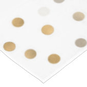 Girly Gold Stippen Confetti White Design Tafelkleed (Gekanteld)