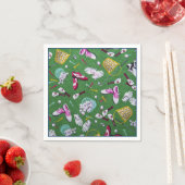 Girly Golf Pattern Napkins Servet (Insitu)