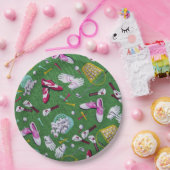 Girly Golf Pattern Paper Borden Papieren Bordje (Feest)