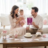 Girly Goose Birthday Party Invitation Kaart