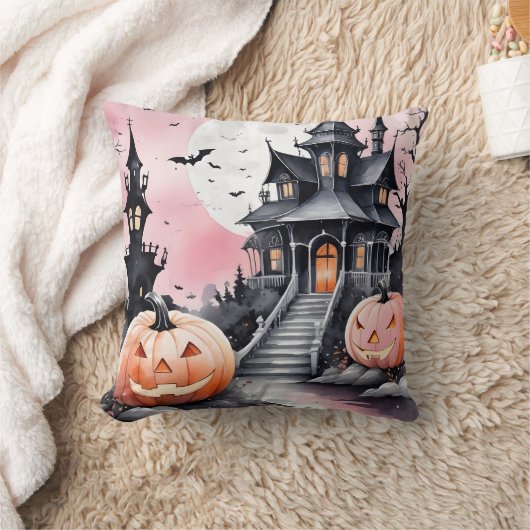 Girly Gothic Nightfall Haunted Mansion Kussen (Deken)