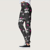 Girly Gothic Skulls Leggings (Links)