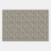 Girly Goud Roze Bloemen Luipaard Print Inpakpapier Vel (Voorkant 2)