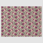 Girly Goud Roze Bloemen Luipaard Print Tissuepapier (Voorkant)