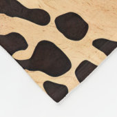 Girly Goud Roze Leopard Fleece Deken (Hoek)