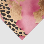 Girly Goud Roze Leopard Tissuepapier (Detail)