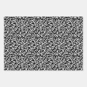 Girly Goud Roze Zwart Wit Luipaard Print Glitter Inpakpapier Vel (Voorkant 3)